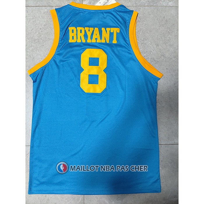 Maillot Los Angeles Lakers Kobe Bryant NO 8 Mitchell & Ness 2001-02 Bleu